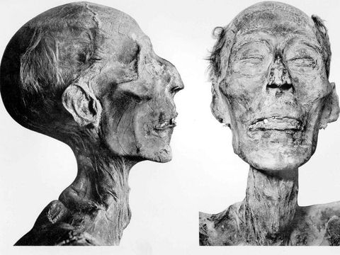 Wajah mumi firaun Ramses II