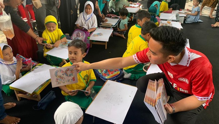 Wali Kota Solo Gibran Rakabuming Raka di acara side event dan Expo UMKM Porseni NU. Acara digelar di Puro Mangkunegaran, Senin (16/1/2023).