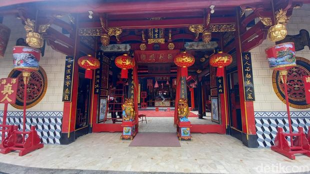 Kelenteng Tek Hay Kiong, Kota Tegal, Selasa (17/1/2023).