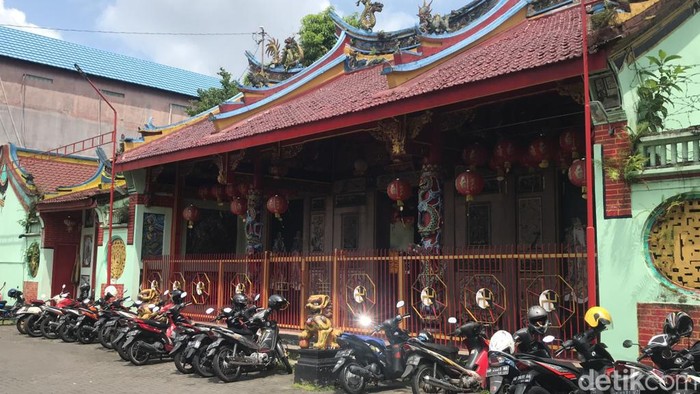 Kelenteng tertua di Kota Jogja, Kelenteng Kwan Tee Kiong atau Kelenteng Poncowinatan. Foto diunggah Selasa (17/1/2023).