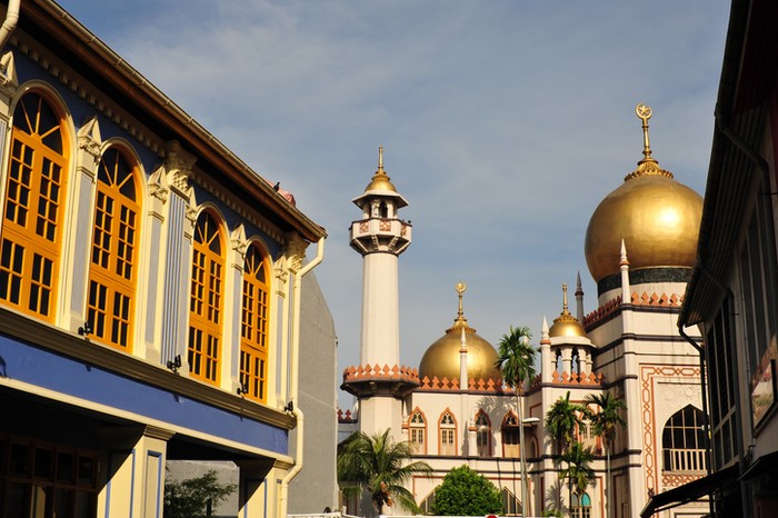 Masjid Sultan Singapura yang berada di kawasan Arab Street, Kampong Glam.