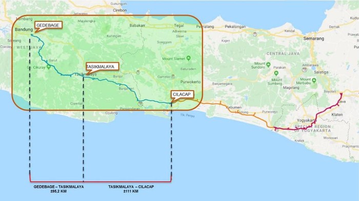 Jalan tol Gedebage-Tasikmalaya-Cilacap (Getaci) akan mulai dibangun dalam waktu dekat. Jalan tol ini digadang-gadang akan menjadi jalan tol terpanjang di Indonesia.