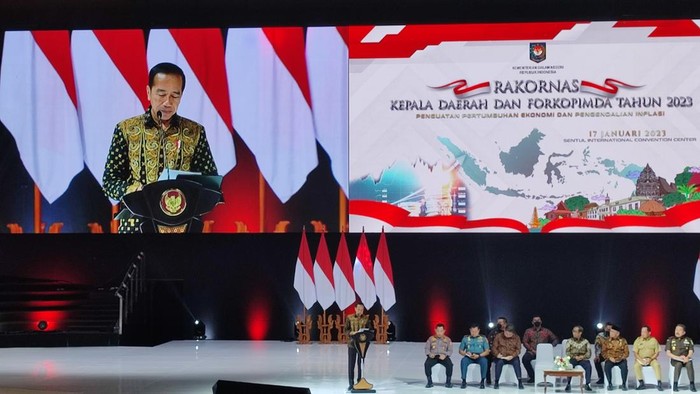 Presiden Jokowi di SICC (Rizky-detikcom)