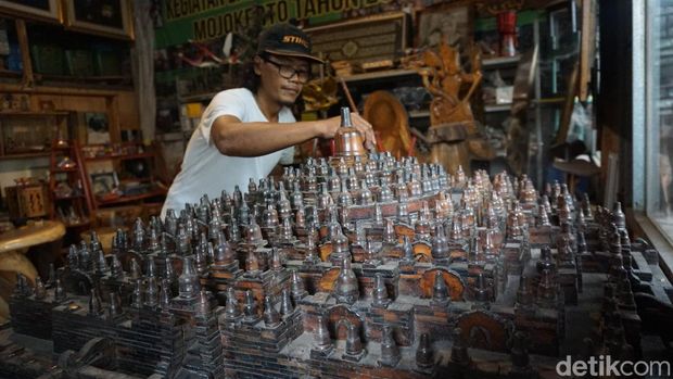 Seniman di Mojokerto Dirikan Sugaly Art-Mahakarya Majapahit Bermodal Rp 7.500