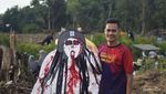 Serunya Lomba Layangan di Desa Sangau di Riau