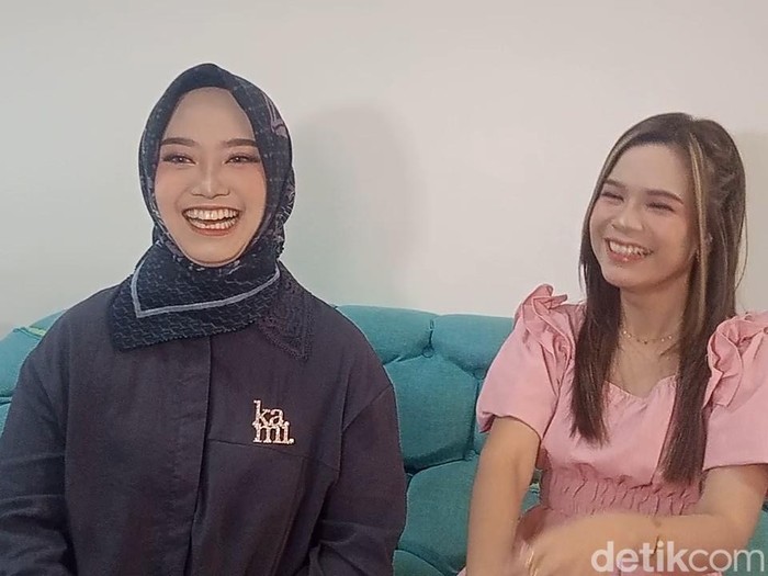 Shinta dan Jojo saat ditemui di kawasan Trans TV.