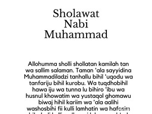 Sholawat Nabi Muhammad agar Hajat Terkabul, Yuk! Baca Ini