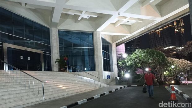 Suasana Gedung DPRD DKI Jakarta saat digeledah KPK. (Tiara/detikcom)