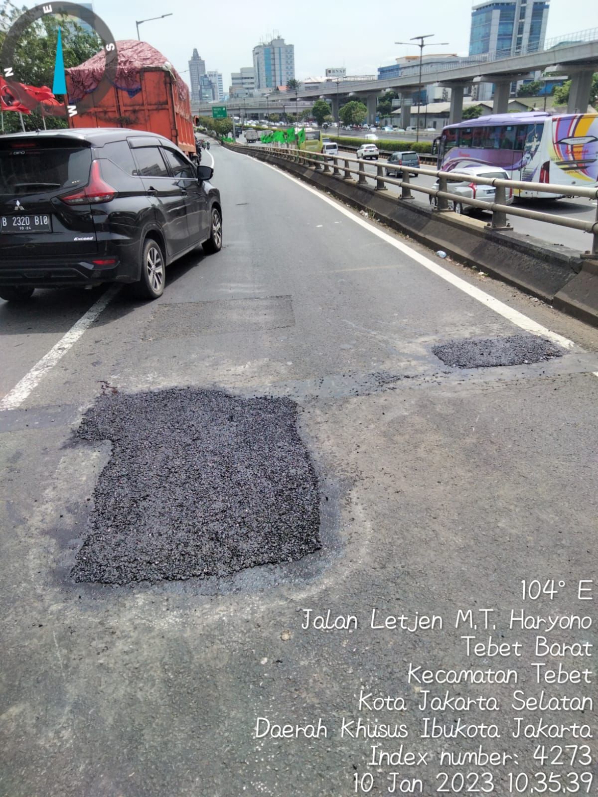 Tambalan di Flyover Pancoran (Dok Dinas Bina Marga DKI Jakarta)