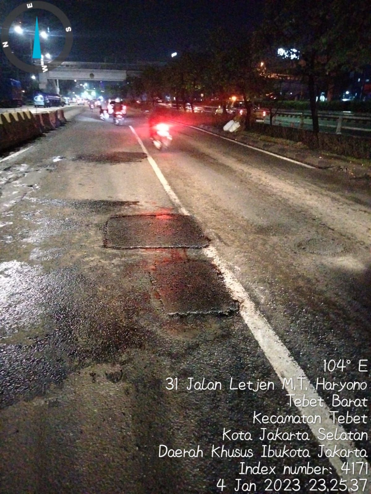 Tambalan di Flyover Pancoran (Dok Dinas Bina Marga DKI Jakarta)