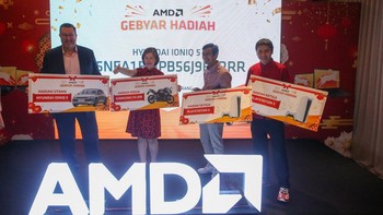 Armawati Cen, Representative Head of AMD Indonesia, menyampaikan apresiasi kepada seluruh partner yang telah mendukung terlaksananya program undian Gebyar Hadiah serta mengucapkan terimakasih kepada seluruh pengguna laptop AMD yang telah berpartisipasi dalam AMD Gebyar Hadiah. 