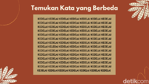 Uji Kejelian Mata Lewat Tebak Kata, Bisa Jawab Kurang dari 5 Detik?