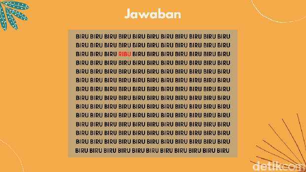 Uji Kejelian Mata Lewat Tebak Kata, Bisa Jawab Kurang dari 5 Detik?