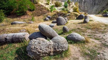 Ilmuwan dibuat penasaran dengan batuan yang bisa bertumbuh dan bergerak. Batu ini berasal dari Rumania dan dikenal sebagai trovant. Foto: Daily Mail