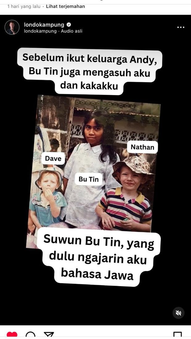 Bu Tin pengasuh bule AS asal Jombang