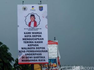 Baliho Terima Kasih Wali Kota Depok Tuai Komentar Menohok