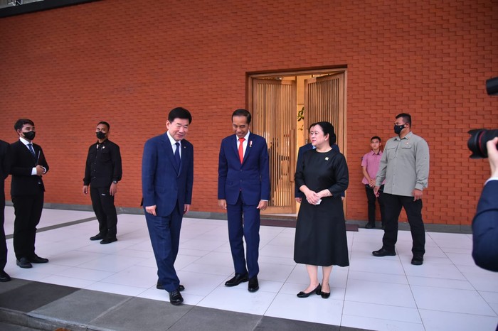 Jokowi & Puan Terima Kunjungan Ketua Parlemen Korsel, Bahas Apa?