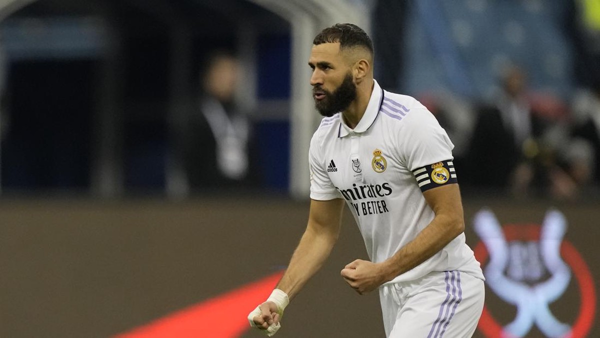 Striker Real Madrid, Karim Benzema. (Foto: Hussein Malla/AP)