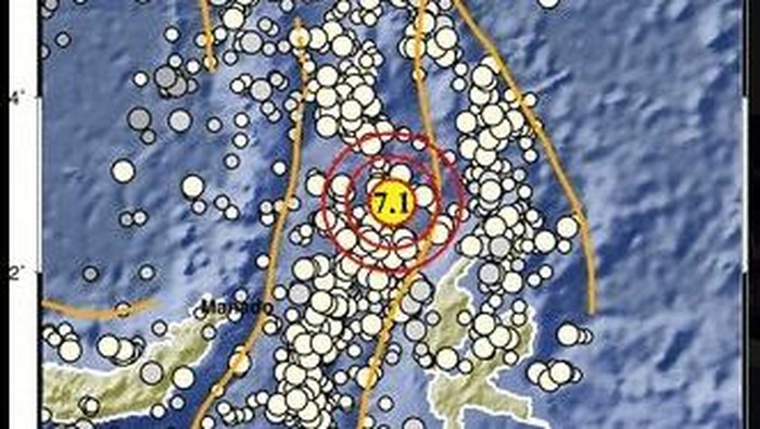 Gempa bumi mengguncang Melonguane, Kepulauan Talaud, Sulawesi Utara (Sulut),