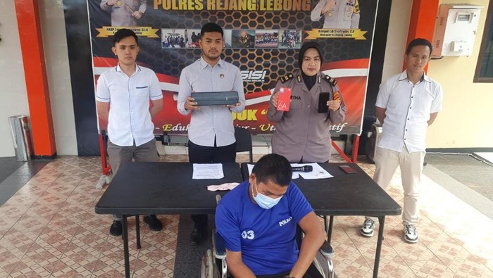Pelaku begal ambulans di Bengkulu ditangkap. (Foto: Istimewa)