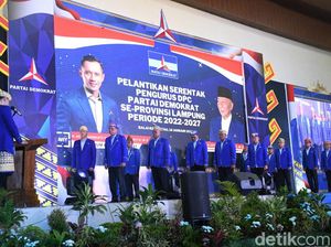 Lantik 15 DPC Demokrat Lampung, AHY Minta Kader Jangan Tunda Pergerakan