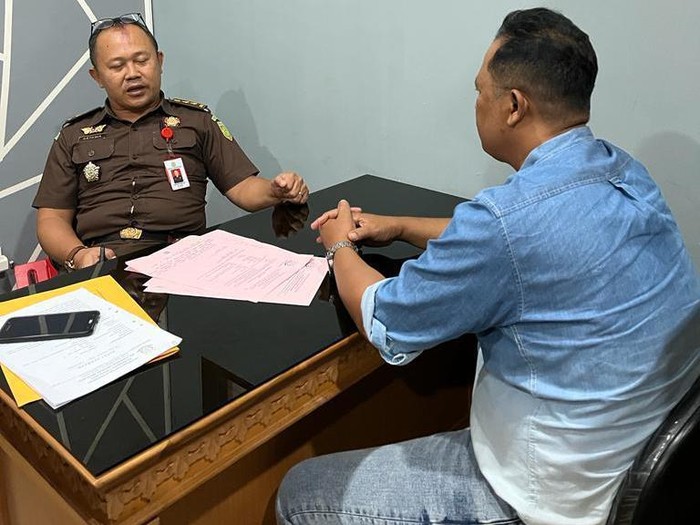 Pelimpahan kasus pajak di Kejari Badung Rabu (18/1/2023).