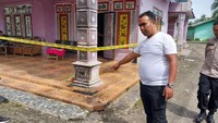 Peristiwa pelemparan itu terjadi di kediaman korban yang berada di Desa Raja Tengah, Kecamatan Kuala, Langkat, pada Senin (16/1). Istri dari Mejuah, Tampe Ulinta yang awalnya mengetahui jika ada pelemparan molotov ke rumahnya. (Istimewa)