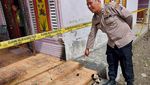 Potret Kerusakan Rumah Kades di Langkat Usai Dilempar Molotov