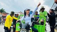 Sebelum nonton konser Ne-Yo, Soraya Rasyid sempat syuting program TV. (Foto: dok Instagram)