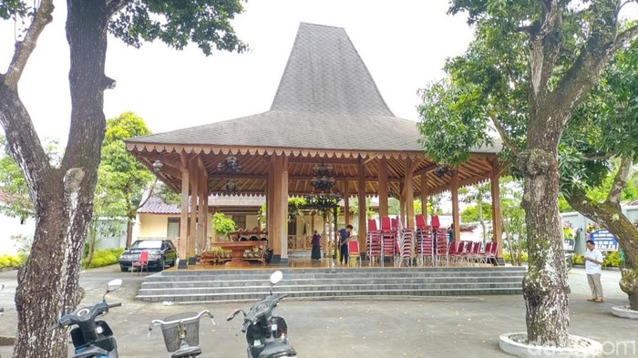 Suasana rumah duka M Prakosa di Pedukuhan Gersik, Kalurahan Sumbermulyo, Kapanewon Bambanglipuro, Kabupaten Bantul, Rabu (18/1/2023).