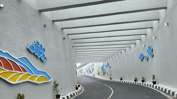 Suasana underpass Dewi Sartika Depok pada Rabu (18/1/2023)-(Devi-detikcom)