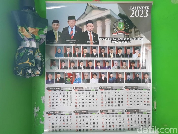 Tanggal merah kalender DPRD Kota Sukabumi salah.