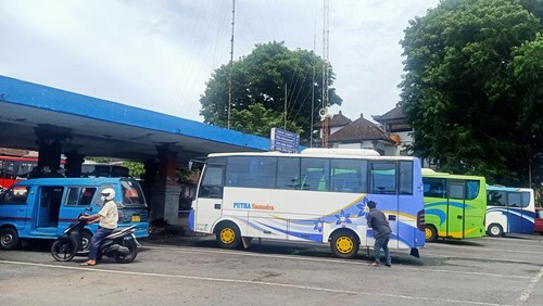 Terminal Ubung, Jalan Cokroaminoto, Denpasar, Bali, Rabu (18/1/2023).