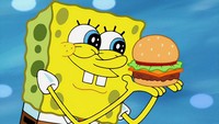 Krabby Patty adalah salah satu ikon dalam film kartun Sponge Bob. Burger ini dibuat dari rumput laut sebagai roti burgernya kemudian diisi sayuran, saus, patty, dan keju.  