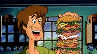 Penggemar Scooby-Doo mungkin tak asing dengan Super-Duper Sandwich. yang penuh kalori dan enak ini. Digambarkan Shaggy rela disogok dengan sandwich ini.