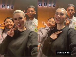 Momen Agnez Mo Bertemu Siswa SMP 1 Ciawi yang Jago Dansa