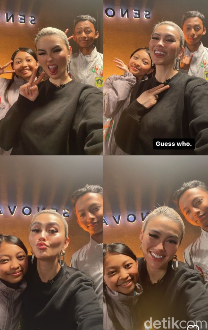 Agnez Mo bertemu dengan pelajar jago nge-dance.
