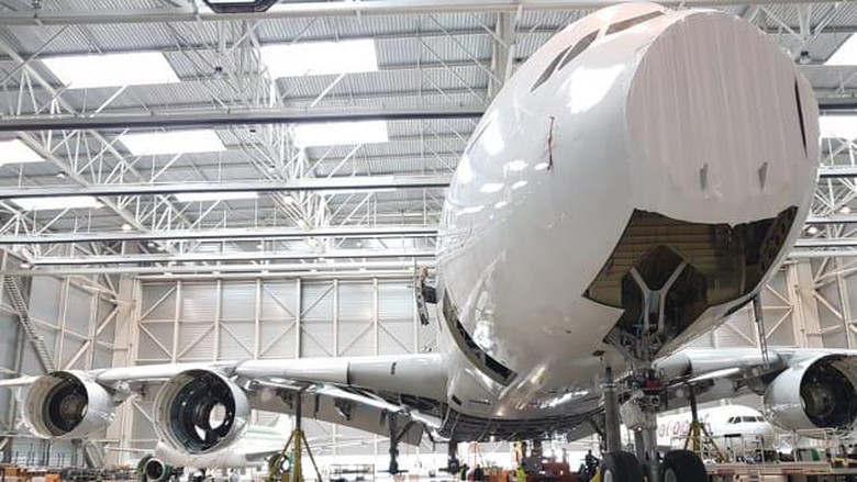 Airbus A380 dibongkar Airbus A380 dibongkar