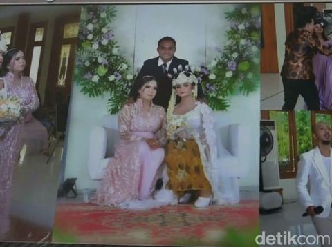 Album foto resepsi pernikahan tanpa mempelai pria di Kota Probolinggo