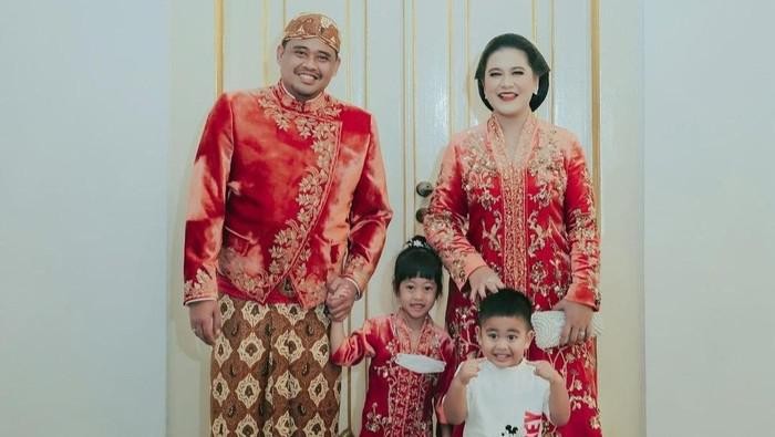 Bobby Nasution dan Kahiyang Ayu, Nahyan paling beda sendiri (Dok. Instagram Kahiyang Ayu)