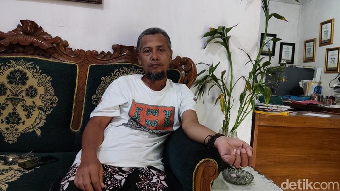 Dukuh Sonoharjo Subari saat ditemui di rumahnya, Kamis (19/1/2023).