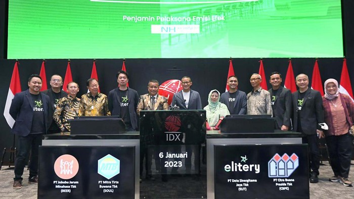 PT Data Sinergitama Jaya Tbk (ELIT) resmi melantai di Bursa Efek Indonesia (BEI). Perusahaan penyedia layanan bidang teknologi, jadi emiten ketiga di tahun ini.