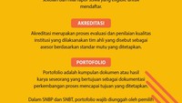 Istilah PDSS, Akreditasi, dan Portofolio. Foto: Infografis (Fuad Hasim/detikcom)