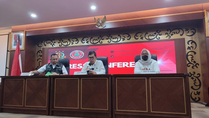 Konferensi pers Kejaksaan Agung (Wilda-detikcom)