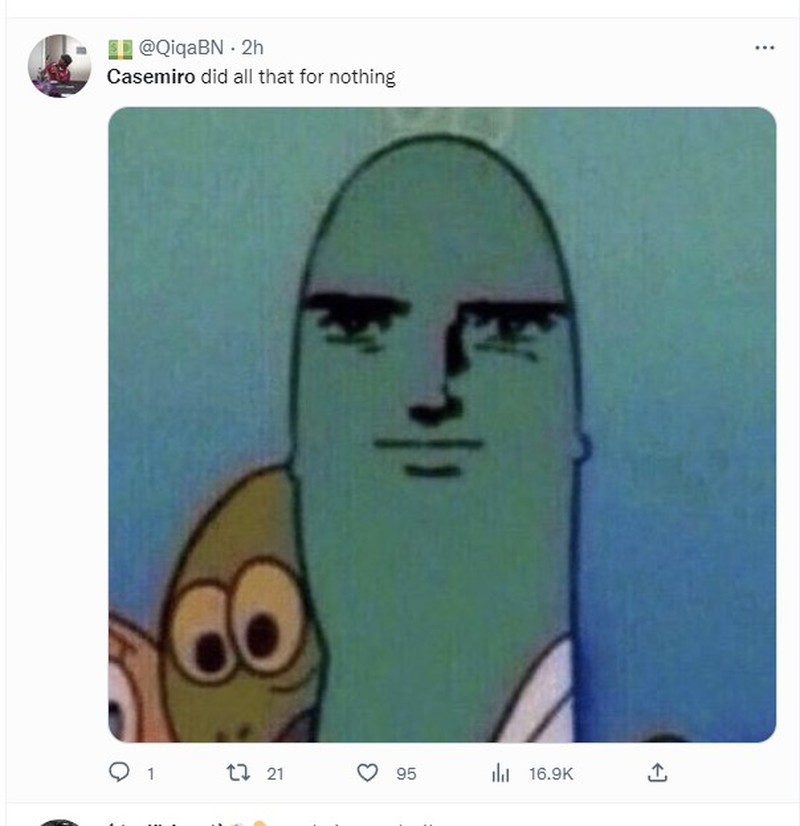 Meme Casemiro Absen