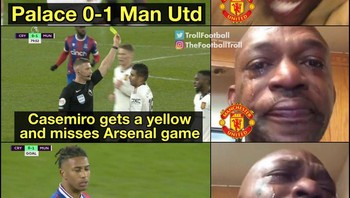 Rangkuman reaksi fans saat MU vs Crystal Palace. Foto: Twitter