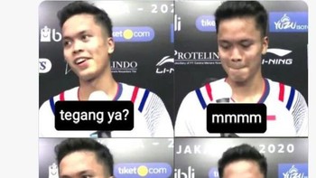 Marcus/Kevin terus mengejar hingga akhirnya skor menjadi imbang 16-16, namun pukulan tanggung Marcus disambar oleh Tan, membuat China kembali unggul 17-16. Satu jumping smash dari Ren membuat skor menjadi 18-16. Foto: Twitter