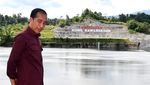 Momen Jokowi Resmikan Bendungan Kuwil Rp 1,9 T