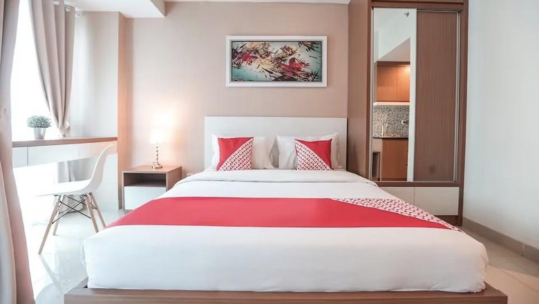 Ilustrasi kamar hotel Oyo