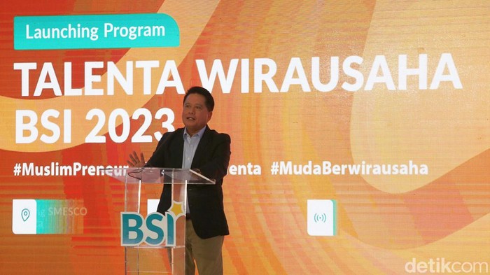 Talenta Wirausaha BSI resmi diluncurkan di Jakarta, Kamis (19/1/2023). Program ini diperluas dengan menyasar kepersertaan hingga ke pesantren.
